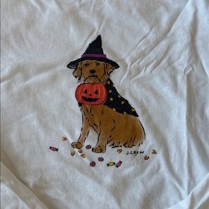 J Crew Crew Cuts along Sleeve Tee - Halloween Puppy